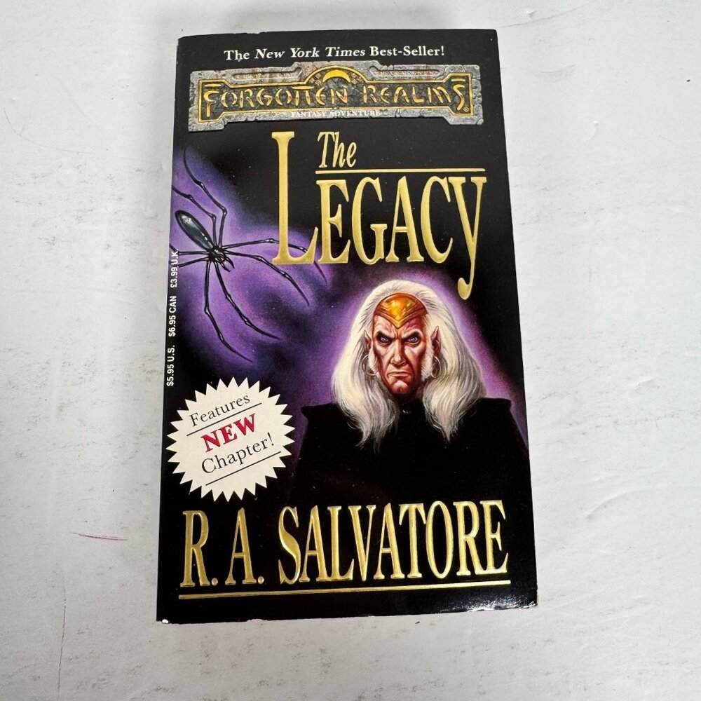 The Legacy R.A. Salvatore 1993 Paperback Forgotten Realms Drizzt New Chapter TSR
